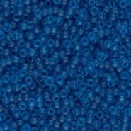 Miyuki rocailles Perlen 11/0 - Matted transparent capri blue 11-149F